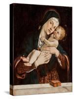 The Virgin and Child (Tempera on Panel)-Bartolomeo Montagna-Stretched Canvas