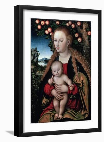 The Virgin and Child under an Apple Tree, C1525-Lucas Cranach the Elder-Framed Giclee Print