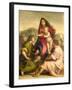 The Virgin and Child with a Saint and an Angel, c.1522-23-Andrea del Sarto-Framed Giclee Print