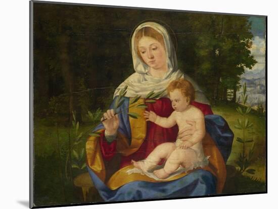 The Virgin and Child with a Shoot of Olive, Ca 1515-Andrea Previtali-Mounted Giclee Print