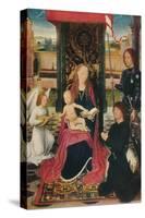 'The Virgin and Child with an Angel', c1480-Hans Memling-Stretched Canvas