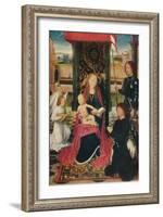 'The Virgin and Child with an Angel', c1480-Hans Memling-Framed Giclee Print