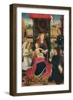 'The Virgin and Child with an Angel', c1480-Hans Memling-Framed Giclee Print