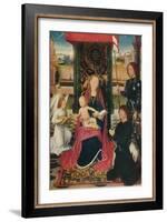 'The Virgin and Child with an Angel', c1480-Hans Memling-Framed Giclee Print