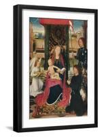 'The Virgin and Child with an Angel', c1480-Hans Memling-Framed Giclee Print