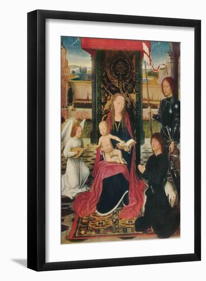 'The Virgin and Child with an Angel', c1480-Hans Memling-Framed Giclee Print