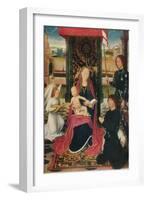 'The Virgin and Child with an Angel', c1480-Hans Memling-Framed Giclee Print