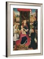 'The Virgin and Child with an Angel', c1480-Hans Memling-Framed Giclee Print