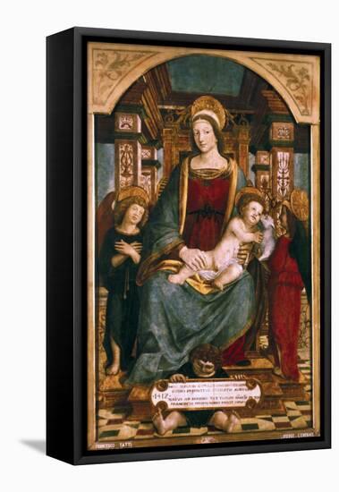 The Virgin and Child with Angels, 1512-Francesco dei Tatti-Framed Stretched Canvas