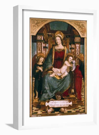 The Virgin and Child with Angels, 1512-Francesco dei Tatti-Framed Giclee Print