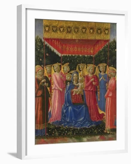 The Virgin and Child with Angels, C. 1450-Benozzo Gozzoli-Framed Giclee Print