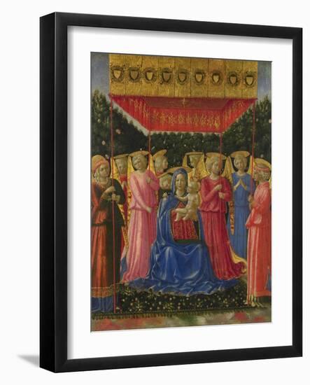 The Virgin and Child with Angels, C. 1450-Benozzo Gozzoli-Framed Giclee Print