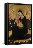 The Virgin and Child with Angels (Madonna of Humilit), Mid of the 15th C-Sano di Pietro-Framed Stretched Canvas