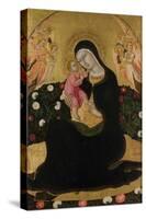 The Virgin and Child with Angels (Madonna of Humilit), Mid of the 15th C-Sano di Pietro-Stretched Canvas