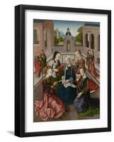 The Virgin and Child with Four Holy Virgins, C.1495-1500-null-Framed Giclee Print