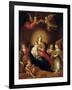 The Virgin and Child with Musicmaking Angels-Frans Francken the Younger-Framed Giclee Print