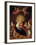 The Virgin and Child with Musicmaking Angels-Frans Francken the Younger-Framed Giclee Print