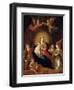 The Virgin and Child with Musicmaking Angels-Frans Francken the Younger-Framed Giclee Print