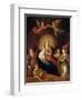 The Virgin and Child with Musicmaking Angels-Frans Francken the Younger-Framed Giclee Print