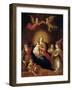 The Virgin and Child with Musicmaking Angels-Frans Francken the Younger-Framed Giclee Print