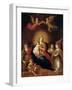 The Virgin and Child with Musicmaking Angels-Frans Francken the Younger-Framed Giclee Print