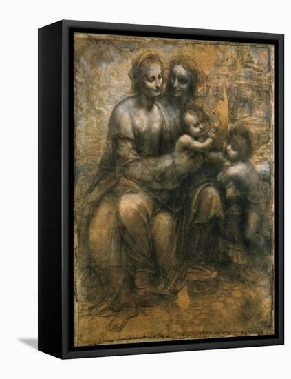 The Virgin and Child with Saint Anne and Saint John the Baptist, C1500-Leonardo da Vinci-Framed Stretched Canvas