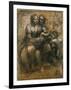 The Virgin and Child with Saint Anne and Saint John the Baptist, C1500-Leonardo da Vinci-Framed Giclee Print