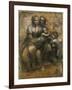 The Virgin and Child with Saint Anne and Saint John the Baptist, C1500-Leonardo da Vinci-Framed Giclee Print