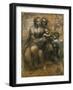 The Virgin and Child with Saint Anne and Saint John the Baptist, C1500-Leonardo da Vinci-Framed Giclee Print