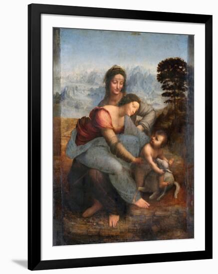 The Virgin and Child with Saint Anne, C.1508-Leonardo da Vinci-Framed Giclee Print