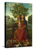 The Virgin and Child with Saint Anne, Ca 1510-1520-Girolamo dai Libri-Stretched Canvas