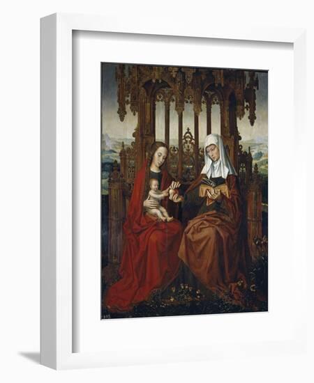 The Virgin and Child with Saint Anne, Ca 1528-Ambrosius Benson-Framed Giclee Print