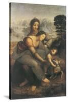 The Virgin and Child with Saint Anne-Leonardo da Vinci-Stretched Canvas