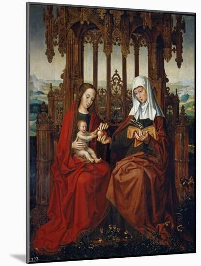 The Virgin And Child With Saint Anne-Ambrosius Benson-Mounted Giclee Print