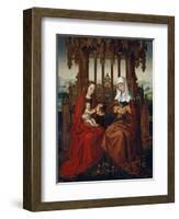 The Virgin And Child With Saint Anne-Ambrosius Benson-Framed Giclee Print