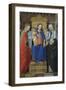 The Virgin and Child with Saint Catherine of Alexandria and Saint Catherine of Siena, C. 1490-Ambrogio Bergognone-Framed Premium Giclee Print