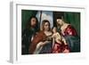 The Virgin and Child with Saint Dorothy and Saint George, 1515-18-Titian-Framed Giclee Print