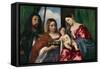 The Virgin and Child with Saint Dorothy and Saint George, 1515-18-Titian-Framed Stretched Canvas