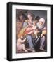 The Virgin And Child With Saint Elizabeth And John The Baptist-Francesco Ubertini Bacchiacca-Framed Premium Giclee Print