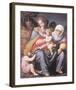 The Virgin And Child With Saint Elizabeth And John The Baptist-Francesco Ubertini Bacchiacca-Framed Premium Giclee Print