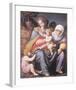 The Virgin And Child With Saint Elizabeth And John The Baptist-Francesco Ubertini Bacchiacca-Framed Premium Giclee Print