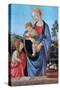 The Virgin and Child with Saint John, 1480-Filippino Lippi-Stretched Canvas