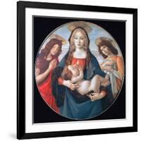 The Virgin and Child with Saint John and an Angel, C1490-Sandro Botticelli-Framed Giclee Print