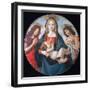 The Virgin and Child with Saint John and an Angel, C1490-Sandro Botticelli-Framed Premium Giclee Print