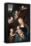The Virgin and Child, with Saint John and Angels, 1536-Lucas Cranach the Elder-Framed Stretched Canvas