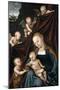 The Virgin and Child, with Saint John and Angels, 1536-Lucas Cranach the Elder-Mounted Giclee Print