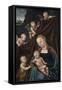 The Virgin and Child with Saint John and Angels-Lucas Cranach the Elder-Framed Stretched Canvas