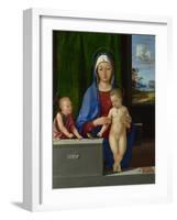 The Virgin and Child with Saint John, C. 1510-Antonio de Solario-Framed Giclee Print