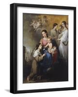 The Virgin and Child with Saint Rose of Viterbo-Bartolomé Estebàn Murillo-Framed Giclee Print