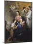 The Virgin and Child with Saint Rose of Viterbo-Bartolomé Estebàn Murillo-Mounted Giclee Print